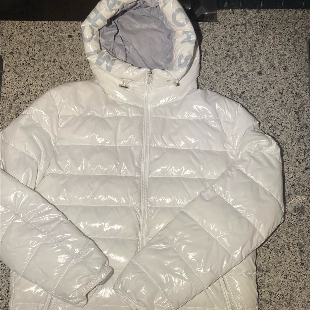 Micheal Kors Mens White Puffer Jacket